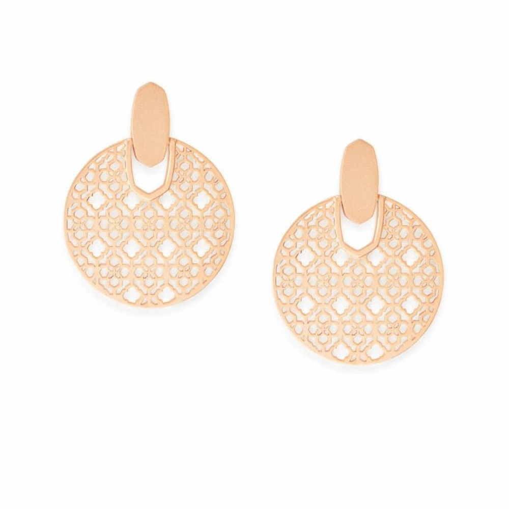 Rose Gold  Filigree Kendra Scott DiDi Warrings